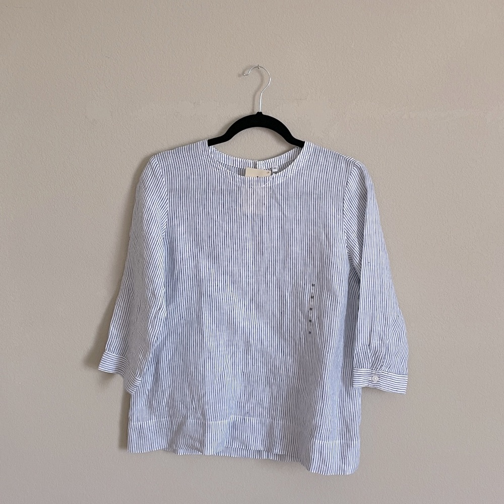 Muji Linen Seersucker blouse